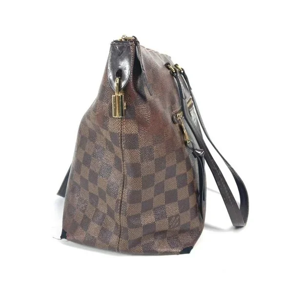 LOUIS VUITTON N41013 Damier Iena MM Shoulder Bag Tote Bag Canvas Ebene Brown - Picture 5 of 16